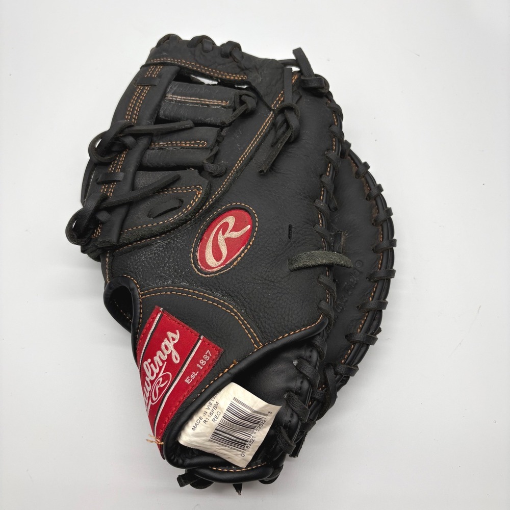 Rawlings Renegade R115FBM 11.5 Inch First Base Mitt Black Leather RHT Baseball